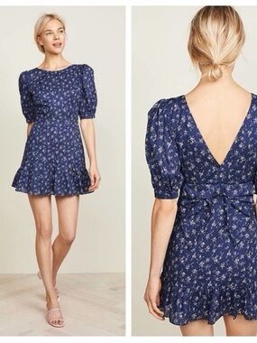 LoveShackFancy Lena Mini Dress